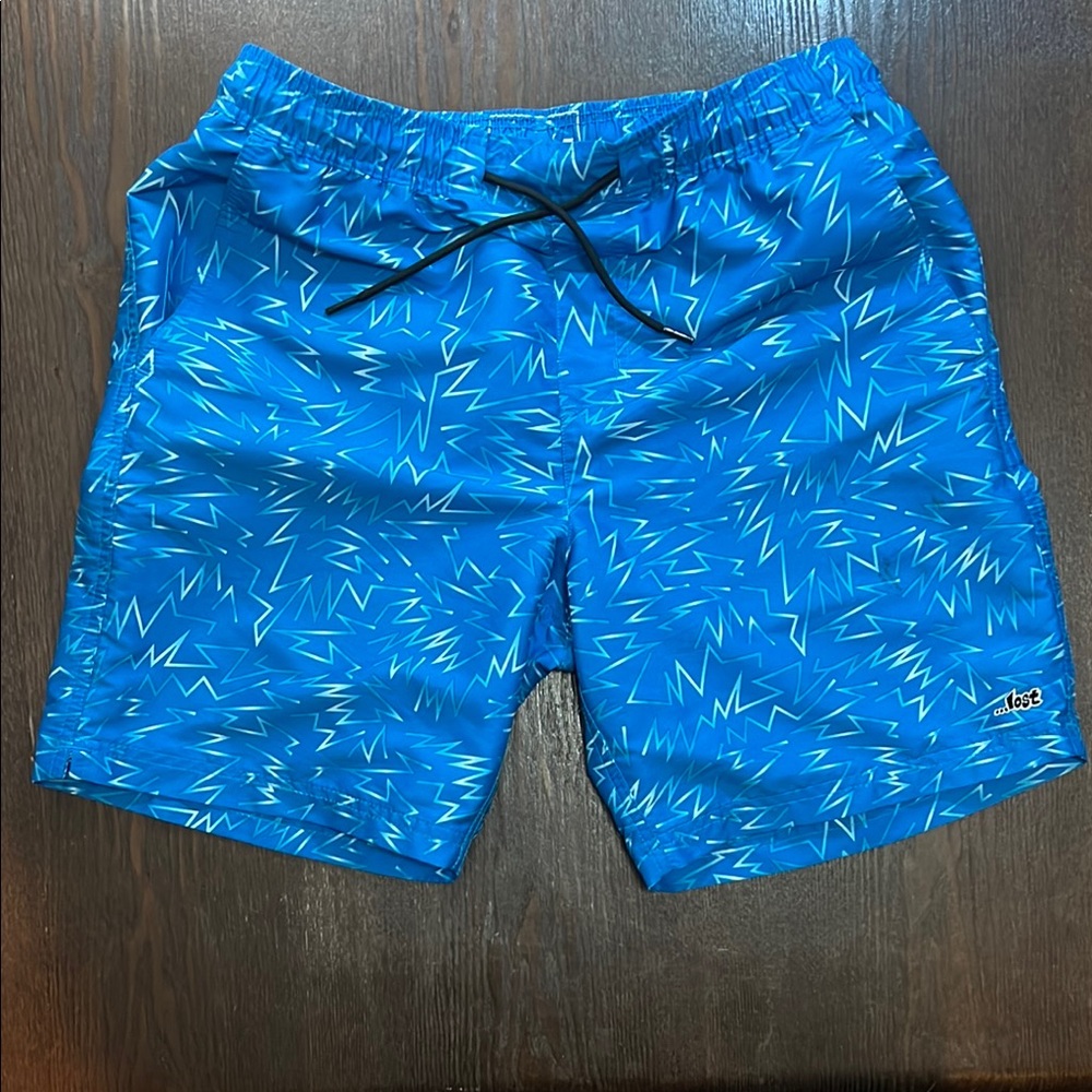 Lost Men's Electric Blue Swim Trunks